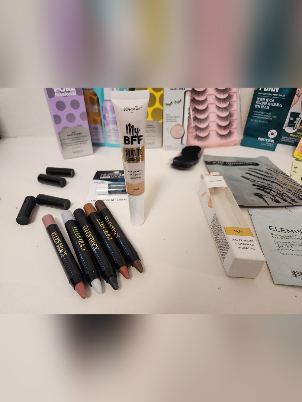 Benefit Creme Shop PrettySkin Ellen Tracy Carmex BIG BEAUTY SKINCARE BUNDLE - Picture 5 of 9